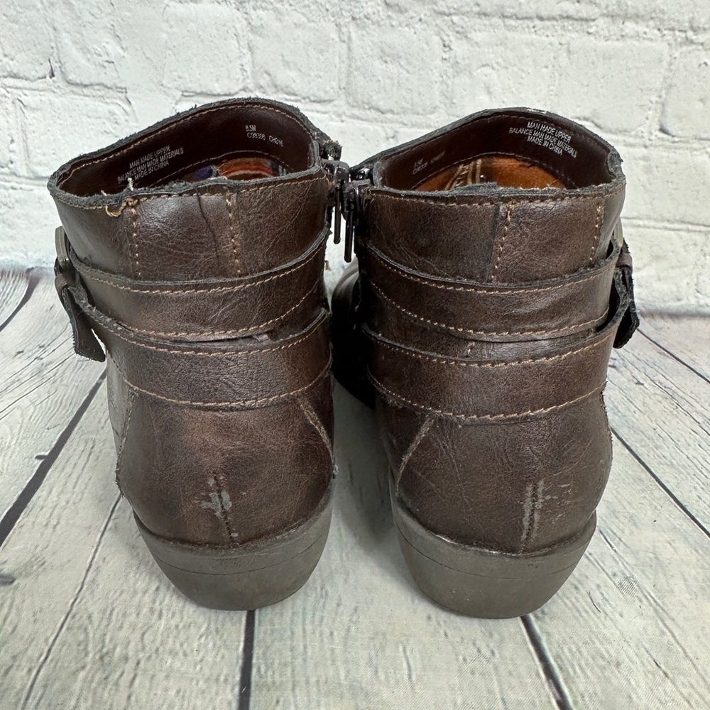 B.O.C WOMEN'S DAVIS ANKLE BOOTS IN BROWN SZ 8.5 vegan leather - Picture 3 of 8